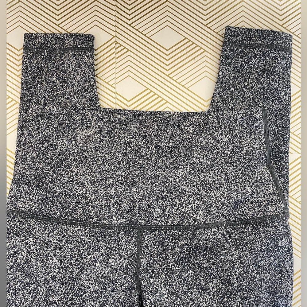 Lululemon leggings in gray and black